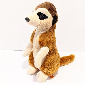 Adorable Brown and Cream Stuffed Meerkat Toy